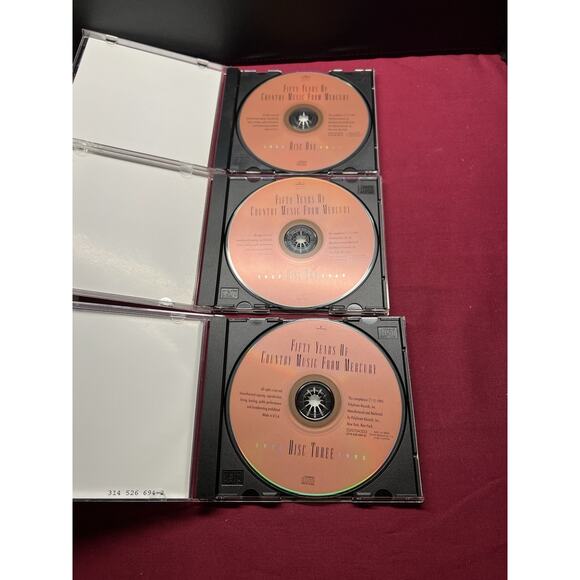 Mercury Fifty Years of Country Music 3 CD Box Set by Various Artists - Picture 5 of 6